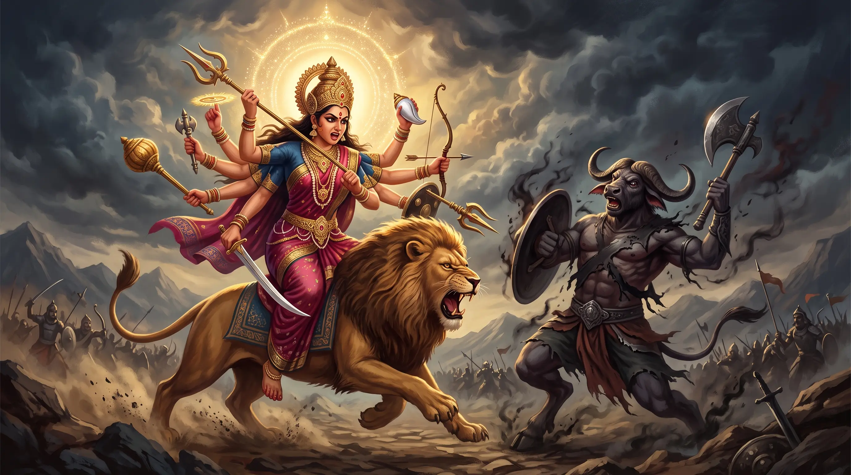 Durga and Mahishasura: The Battle That Began Navratri