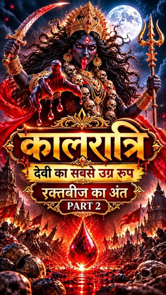 नवरात्रि का सातवाँ दिन | देवी कालरात्रि ( Part 2) रक्तबीज का अंत किया !